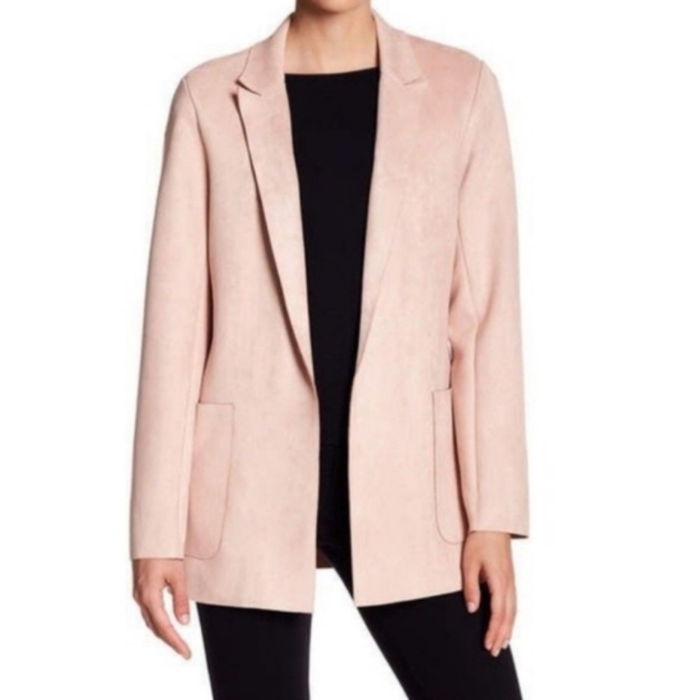 Joan Vass Women's Blazer in Soft‎ Pink